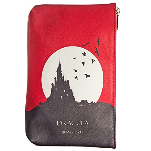 Well Read Dracula Clutch Handtasche für Literaturliebhaber - Kleine Handtasche Damen Kosmetiktasche für Leser - Unterarmtasche von Well Read