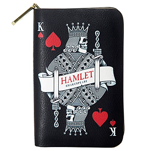 Well Read Hamlet buchinspiriertes Portemonnaie mit Rundum-Reißverschluss für Literaturliebhaber Veganes Kunstleder Clutch Geldbörse Damen von Well Read