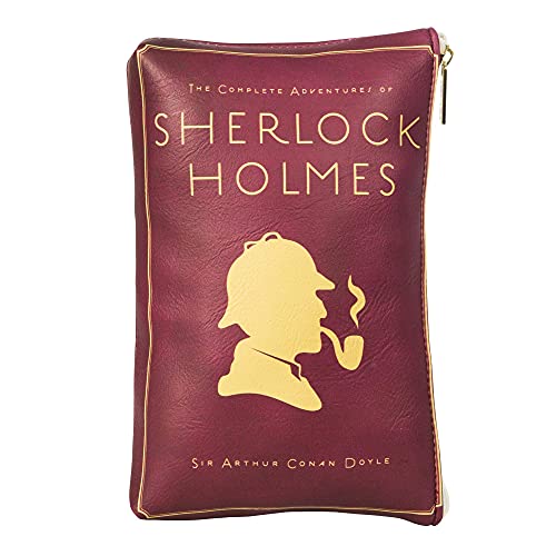 Well Read Sherlock Holmes Clutch Handtasche für Literaturliebhaber - Kleine Handtasche Damen Kosmetiktasche für Leser - Unterarmtasche von Well Read