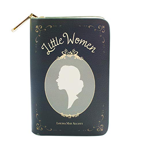 Well Read Little Women buchinspiriertes Portemonnaie mit Rundum-Reißverschluss für Literaturliebhaber Veganes Kunstleder Clutch Geldbörse Damen von Well Read