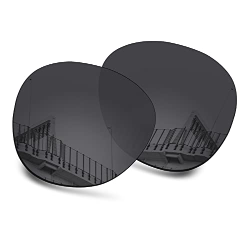 Well-aimed Ersatzgläser kompatibel mit Oakley Coinflip OO4144 Sonnenbrillen - weitere Optionen, Schwarz polarisiert, Einheitsgröße von Well-aimed