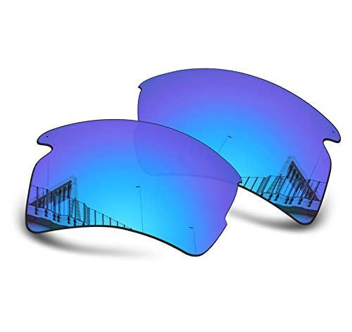 Well-aimed Ersatzgläser kompatibel mit Oakley Flak 2.0 XL OO9188 Sonnenbrillen – weitere Optionen, Blaues Iridium, polarisiert, EinheitsgröÃŸe von Well-aimed