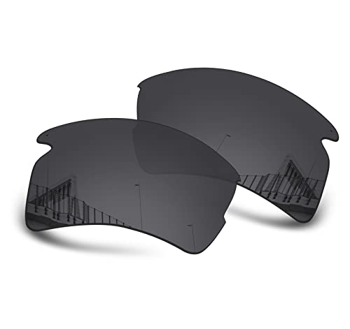 Well-aimed Ersatzgläser kompatibel mit Oakley Flak 2.0 XL OO9188 Sonnenbrillen – weitere Optionen, Schwarz polarisiert, EinheitsgröÃŸe von Well-aimed