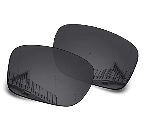 Well-aimed Ersatzgläser kompatibel mit Oakley Holbrook XL OO9417 Sonnenbrillen - weitere Optionen, Schwarz polarisiert, EinheitsgröÃŸe von Well-aimed