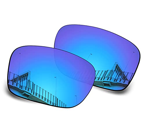 Well-aimed Ersatzgläser kompatibel mit Oakley Mainlink OO9264-57 mm Sonnenbrillen – weitere Optionen, Blaues Iridium, polarisiert, EinheitsgröÃŸe von Well-aimed