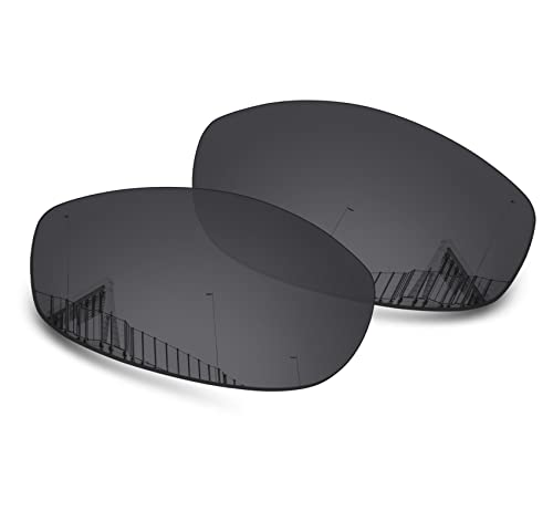 Well-aimed Ersatzgläser kompatibel mit Oakley Tightrope OO4040 Sonnenbrillen – weitere Optionen, Schwarz polarisiert, EinheitsgröÃŸe von Well-aimed