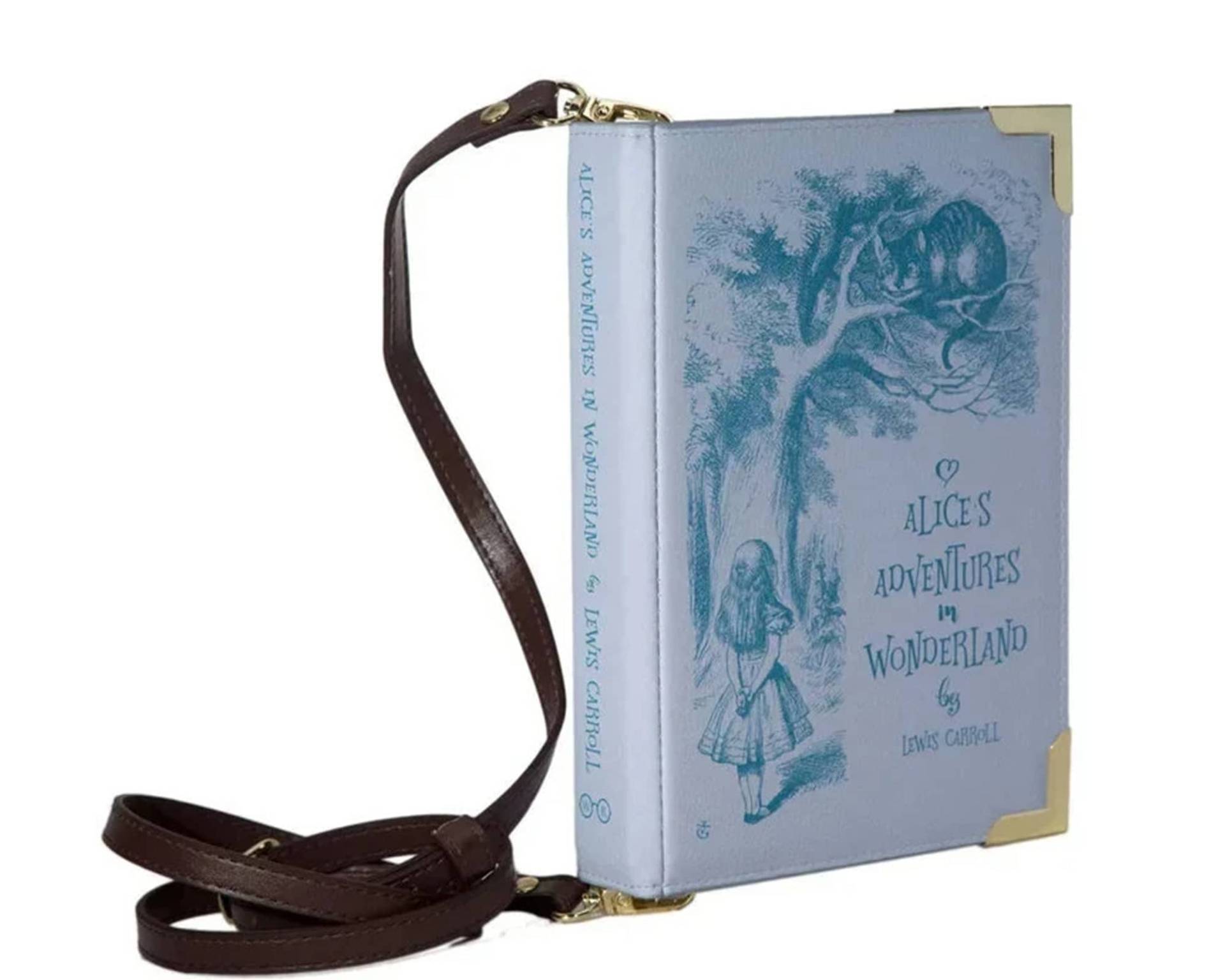 Alice Im Wunderland Buch Tasche, Muttertagsgeschenk Für Mama, Geldbörse, Clutch, Liebhaber Geschenk, Freundin Crossbody Handtasche von WellReadCompany