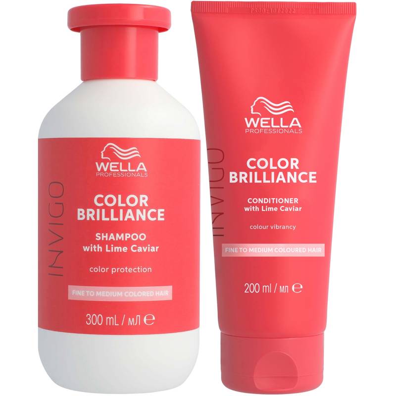 Wella Professionals Care Invigo Color Brilliance Colour Protection Shampoo & Conditioner for Fine Medium Hair 300ml von Wella Professionals Care