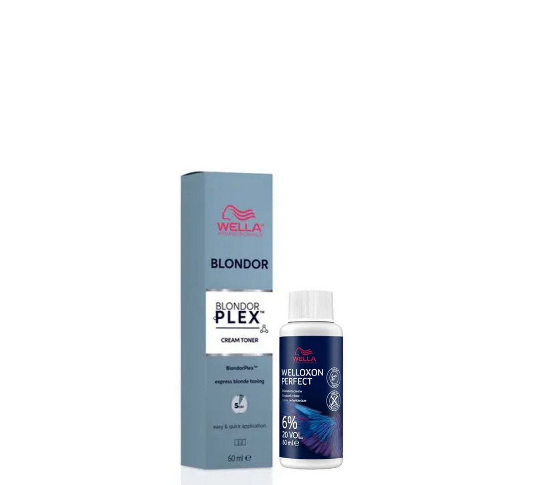 Wella Professionals Blondierpulver Blondor Plex Set - Cream Toner 60 ml + Welloxon Perfect 6% 60 ml Wella Professionals Blondierpulver Blondor Plex Set - Cream Toner 60 ml + Welloxon Perfect 6% 60 ml von Wella Professionals