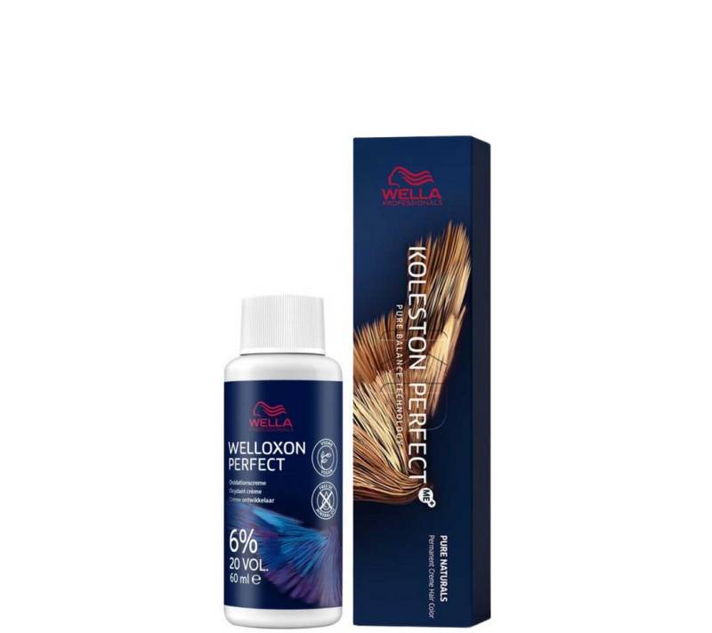 Wella Professionals Haarfarbe Koleston Perfect Pure Naturals + Welloxon Perfect 6% 60 ml von Wella Professionals