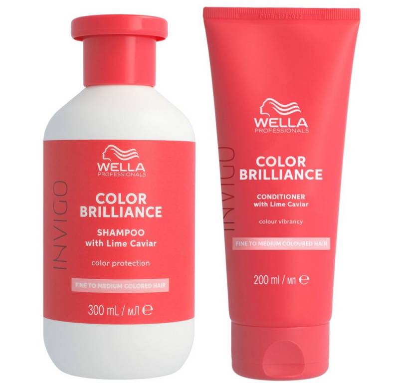 Wella Professionals Haarpflege-Set Wella Invigo Color Brilliance Fine Set - Shampoo 300ml+Cond. 200ml von Wella Professionals