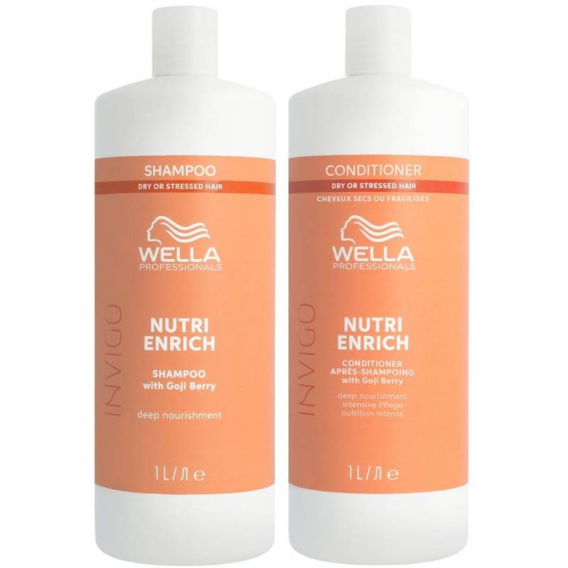 Wella Professionals Haarpflege-Set Wella Invigo Nutri-Enrich Set - Shampoo 1000ml+Cond. 1000ml von Wella Professionals