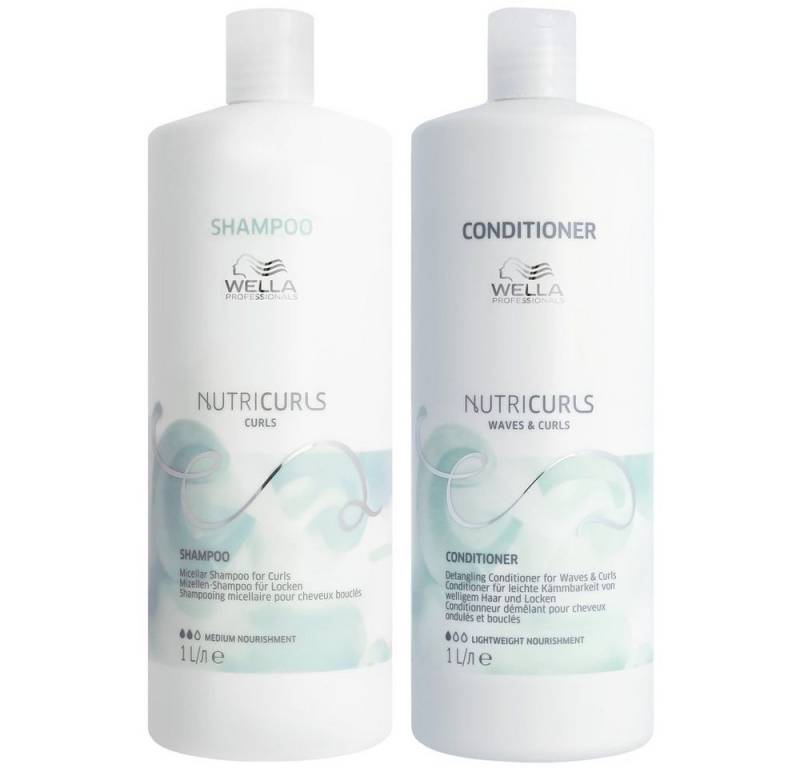 Wella Professionals Haarpflege-Set Wella Professionals Nutricurls Waves Set-Shampoo 250ml+Cond. 200ml von Wella Professionals