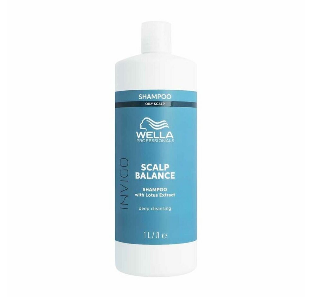 Wella Professionals Haarshampoo Invigo Scalp Balance Deep Cleansing Shampoo For Oily Scalp 1000ml von Wella Professionals
