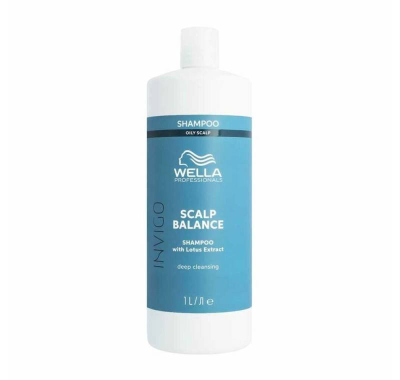 Wella Professionals Haarshampoo Invigo Scalp Balance Deep Cleansing Shampoo For Oily Scalp 1000ml von Wella Professionals