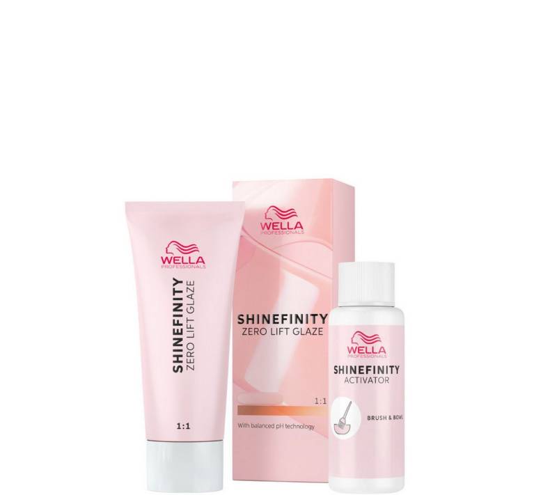 Wella Professionals Haartönung Shinefinity Zero Lift Glaze 60 ml + Brush & Bowl Activator 60 ml von Wella Professionals
