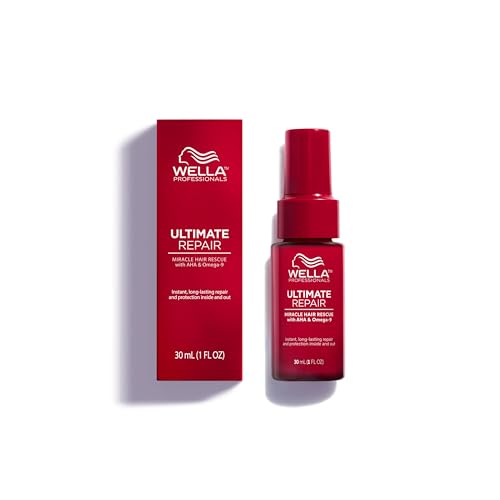 Wella Professionals Ultimate Repair Miracle Hair Rescue Haar Serum – reparierende 90 Sek. Haarkur ohne Ausspülen – entwirrendes Spray mit Anti Frizz und Anti Spliss Wirkung – 30 ml von Wella Professionals