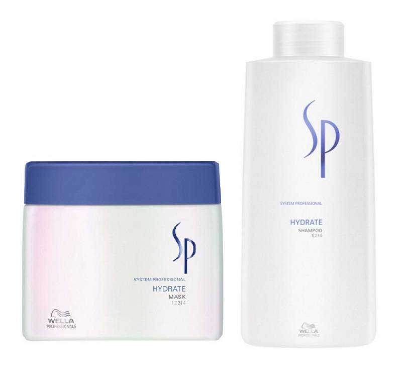 Wella SP Haarpflege-Set Hydrate Set Shampoo 1000 ml + Mask 400ml von Wella SP