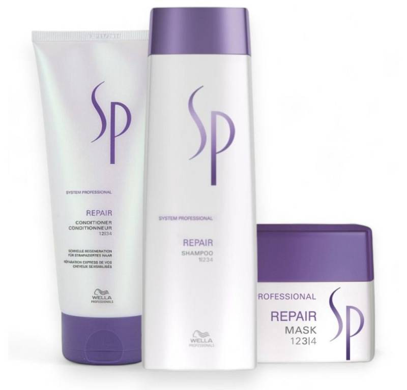 Wella SP Haarpflege-Set Wella SP Repair Set Shampoo 250ml + Conditioner 200ml + Mask 200ml Wella SP Haarpflege-Set Wella SP Repair Set Shampoo 250ml + Conditioner 200ml + Mask 200ml von Wella SP