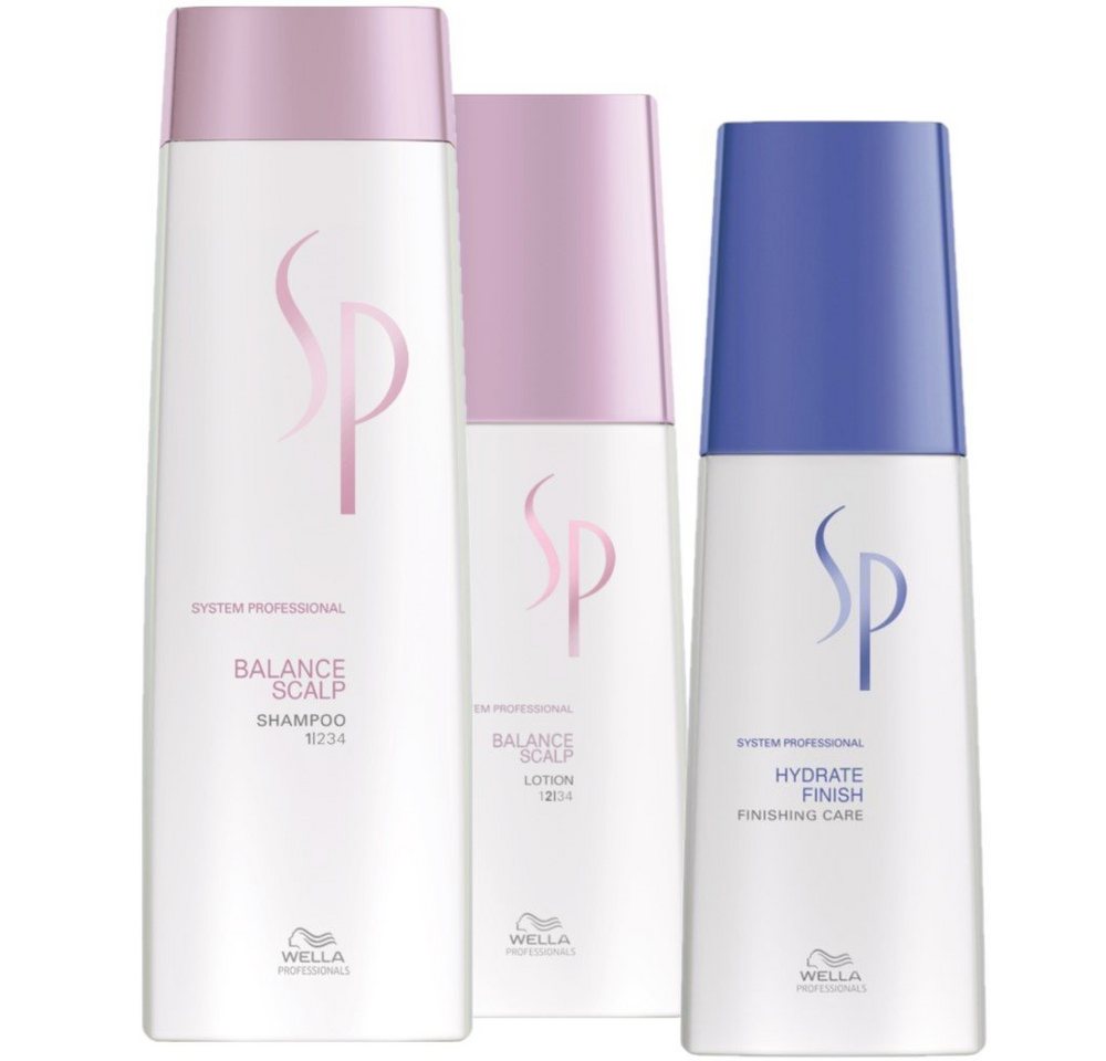Wella SP Haarpflege-Set Winter Set-Balance Scalp Shampoo 250ml+Lotion 125ml+Hyd. Finish 125ml Wella SP Haarpflege-Set Winter Set-Balance Scalp Shampoo 250ml+Lotion 125ml+Hyd. Finish 125ml von Wella SP