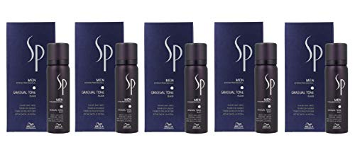 5er Wella Professionals SP Just Men Gradual Tone Pigment Mousse Schwarz 60 + 30 ml von Wella