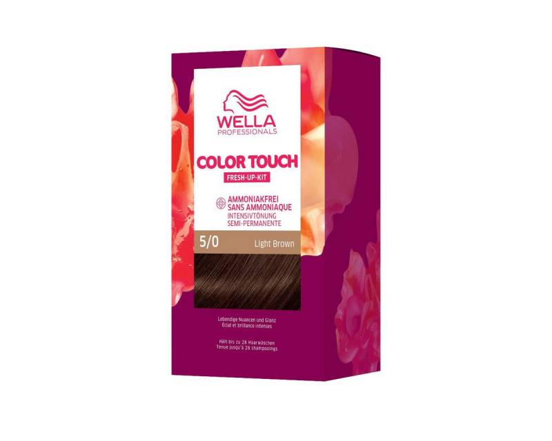 Wella Haarfarbe Wella Color Touch Kits 5/0 Light Brown 130ml von Wella