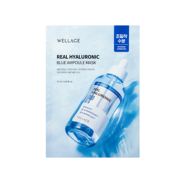 Wellage - Real Hyaluronic Blue Ampoule Mask - 1stück von Wellage