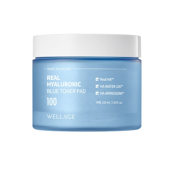 Wellage - Real Hyaluronic Blue Toner Pad - 210ml/70ea von Wellage