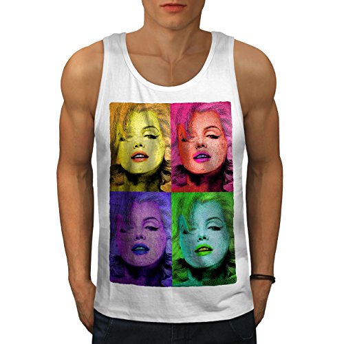 Wellcoda Marilyn Monroe Männer Tank Top Berühmt Aktives Sport-Shirt von Wellcoda