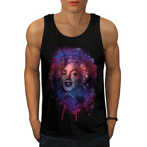 Wellcoda Monroe Legende Berühmtheit Männer Tank Top Marilyn Aktives Sport-Shirt von Wellcoda