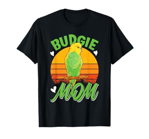 Budgie Mom Wellensittich Mama Vogelhaltung Frauen T-Shirt von Wellensittich Geschenk Vogelfreund Sittich Vögel