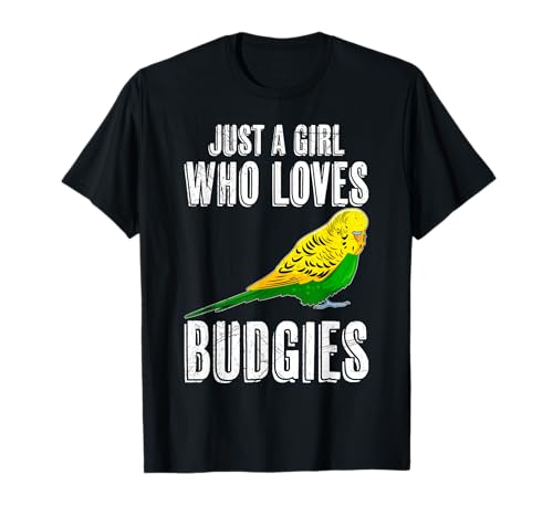 Nur ein Mädchen das Wellensittiche liebt Sittich Vogelfreund T-Shirt von Wellensittich Geschenk Vogelfreund Sittich Vögel