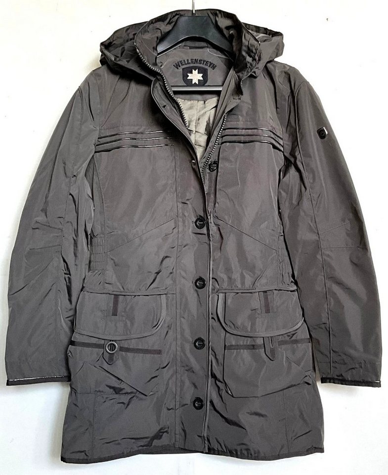 Wellensteyn Funktionsmantel Wellensteyn Damen Übergangsmantel RIMINI RIMI-382, Titan. abnehmbarer Kapuze von Wellensteyn