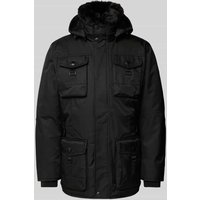 Wellensteyn Regular Fit Funktionsjacke mit Kunstfellbesatz Modell 'LEUCHTCRAFT' in Black, Größe XXL von Wellensteyn