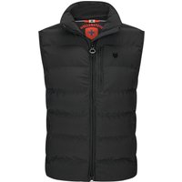 Wellensteyn Steppweste Blackbird mit Logo-Emblem und Napoleontasche in XXL von Wellensteyn