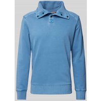 Wellensteyn Sweatshirt mit Label-Patch in Blau, Größe L von Wellensteyn