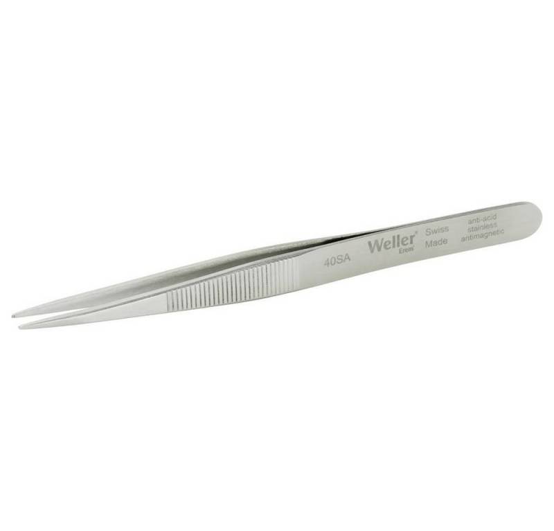 Weller Erem® Pinzette SMD-Pinzette mit runden Spitzen Ø 0.4 mm, geriffeltes 40SA von Weller Erem®