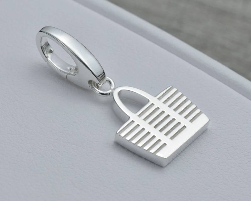 Geldbörsen-Charm Aus Sterlingsilber, Einkaufstaschen-Charm, Küstenschmuck, Schlüsselanhänger-Charm, Sommerschmuck, I Love To Shop, Shopaholic von WellesleyRowJewelry