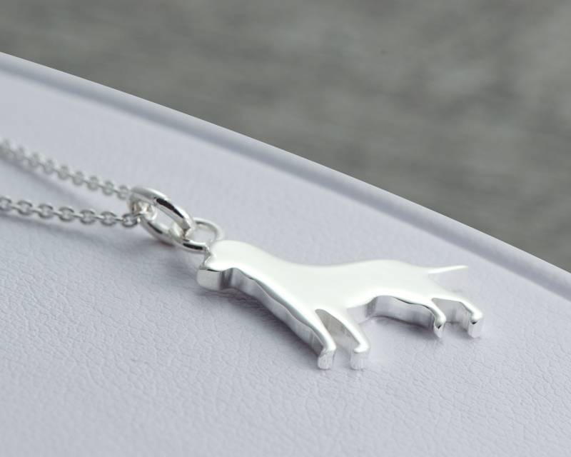 Hundehalskette Sterling Silber, Hundeschmuck, Hundeliebhaber Geschenk, Haustier Halskette, Labrador, Hundebesitzer Hundegedenken Geschenk von WellesleyRowJewelry