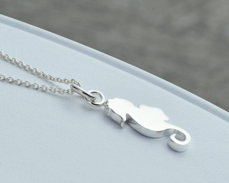 Sterling Silber Seepferdchen Halskette, Zierlicher Ozean Anhänger, Charm Strand Geschenk Für Sie, Schmuck, Tropisch von WellesleyRowJewelry