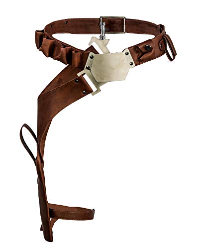 Halloween Gürtel Männer PU Leder Bund Metallschnalle mit Holster Cosplay Kostüm Kleid Kleidung Zubehör Update Version Halloween Gürtel Männer PU Leder Bund Metallschnalle mit Holster Cosplay Kostüm Kleid Kleidung Zubehör Update Version von Wellgift