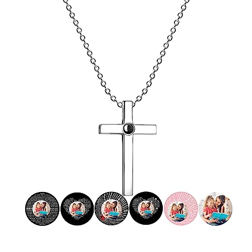 Benutzerdefinierte Kreuzprojektions-Halskette, personalisierte Foto-Halskette, „Ich liebe dich“-Halskette, 100-Sprachen-Anhängerkette, Erinnerungsschmuck, Geschenke für Frauen, Männer, Familie Benutzerdefinierte Kreuzprojektions-Halskette, personalisierte Foto-Halskette, „Ich liebe dich“-Halskette, 100-Sprachen-Anhängerkette, Erinnerungsschmuck, Geschenke für Frauen, Männer, Familie von Wellhoope