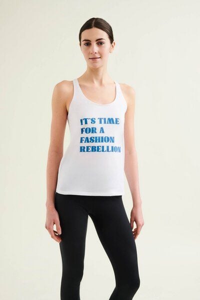 Wellicious Racer Tank with Print von Wellicious