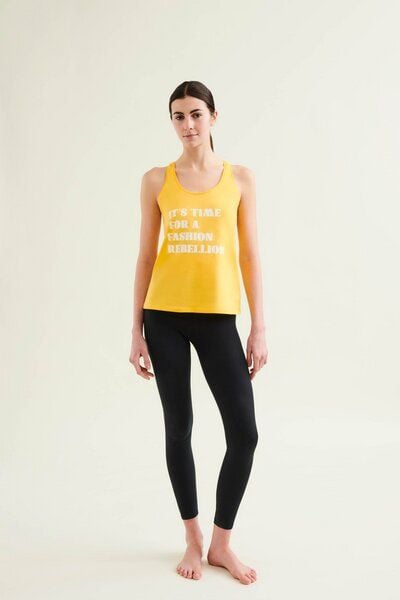 Wellicious Racer Tank with Print von Wellicious
