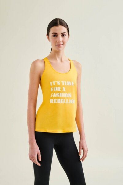 Wellicious Racer Tank with Print von Wellicious