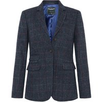 Wellington of Bilmore Damen-Blazer Carola aus Harris Tweed mit Fensterkaro-Muster in 38 von Wellington of Bilmore