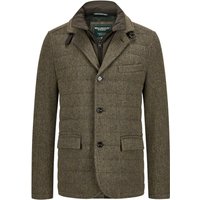 Wellington of Bilmore Einreihiger Kurzmantel aus Schurwollmischung mit Kaschmir mit Stehkragen in 110 von Wellington of Bilmore