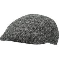 Wellington of Bilmore Gefütterte Schiebermütze aus Harris Tweed mit Fischgrät-Muster von Wellington of Bilmore