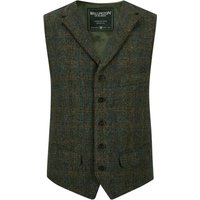 Wellington of Bilmore Harris Tweed Weste Wales mit klassischem Karomuster in 110 von Wellington of Bilmore