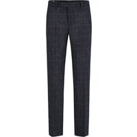 Wellington of Bilmore Teilgefütterte Anzughose aus Harris Tweed mit Fensterkaro in 26 von Wellington of Bilmore